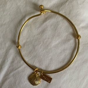 Gold shell charm bracelet by Lily Pulitzer